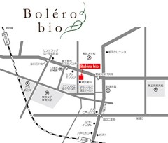 美容室ボレロビオ（hair salon Bolero bio）のマップ。見学するには、事前にみかんぐみ株式会社の無料相談に申し込むことが必要
