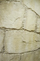 石積み風の壁。石は実際にはつかっていません。作りこみ方によっては、もっと凹凸をつけて、石の雰囲気を強調することも可能で、演出の具合の調節ができるところも人気の理由のひとつです。