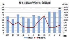 『理美容業者の倒産動向調査（2019年度）』（帝国データバンク）