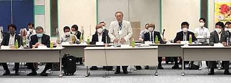 2022年9月8日開催の全理連理事会（会場は、東京・代々木の全理連ビル9階）