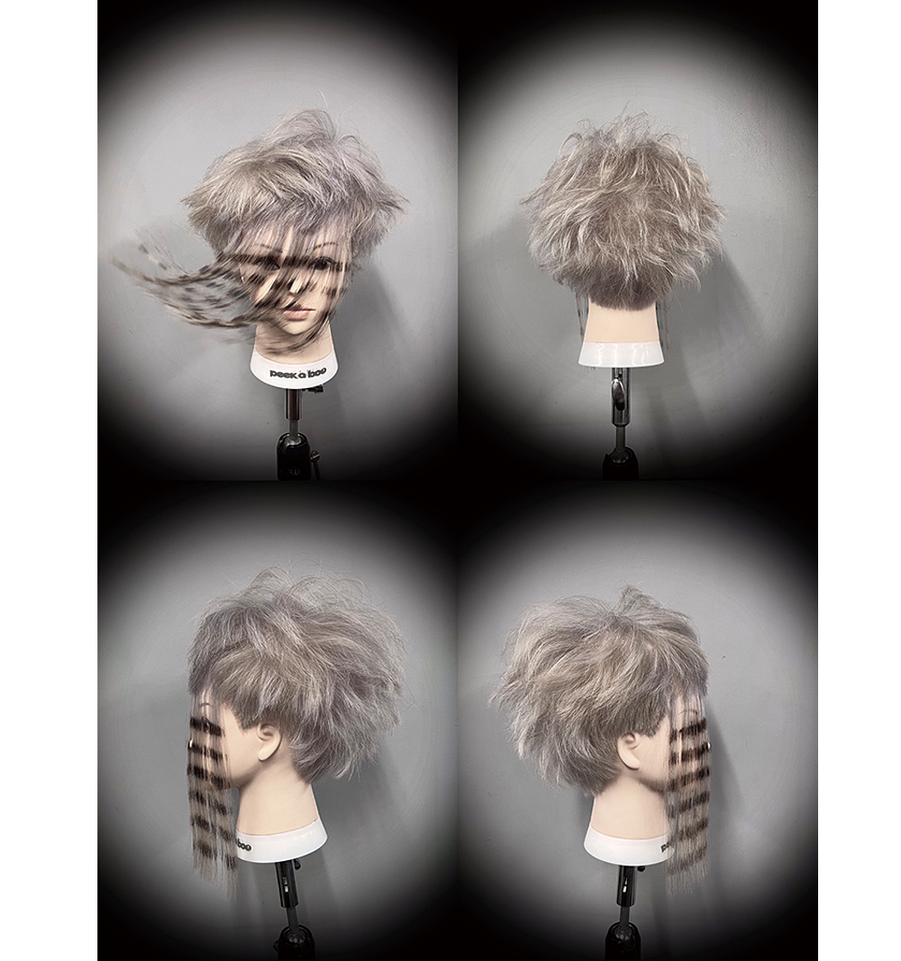 第20回PEEK-A-BOOウィッグデザインコンテスト美容師部門・金賞作品（碇昌高さん）